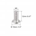 Uxcell M5x12mm Machine Screws Hex Socket Round Head Screw 304 Stainless Steel Fasteners Bolts 50pcs