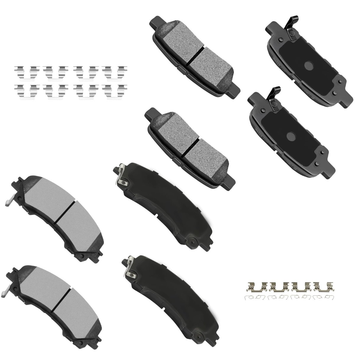 Ceramic Brake Pad Set 8pcs Front And Rear For Infiniti Q50 2014 2021 Q60 2017 2020 Qx50 2016 Nissan Rogue 2019 D1736 D905