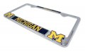 University Of Michigan Wolverines 3d Metal License Plate Frame