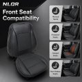 Front Driver Side Bottom And Top Lean Back Perforated Microfiber Leather Replacement Seat Covers For Subaru Outback Legacy 2015