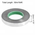 Uxcell 20mm Aluminum Foil Tape High Temperature For Hvac Sealing Patching Hot And Cold Air Ducts Adhesive 50m 164ft