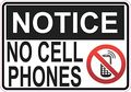 5in X 3 Symbol Notice No Cell Phones Magnet Magnetic Business Sign By Stickertalk 