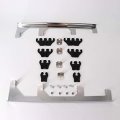 Kipa Chrome Linear Spark Plug Wire Separators Divider Loom Black Valve Cover Fits For Chevy Ford Mopar Sbc 265 283 305 350 400