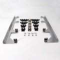 Kipa Chrome Linear Spark Plug Wire Separators Divider Loom Black Valve Cover Fits For Chevy Ford Mopar Sbc 265 283 305 350 400