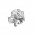Uxcell 5 16 -18 T-nut 25pcs 304 Stainless Steel 4 Pronged Tee Nuts For Furniture Woodwork Cabinetry Threaded Insertion