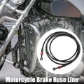 X Autohaux Brake Hose An3 28 90 Degree M10 Motorcycle Hydraulic Line Oil Pipe Fitting For Atv Motocross Racing Bike 240cm Black