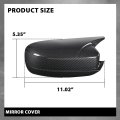 Side Mirror Covers Shell Cap Left And Right For Dodge Charger Srt 2015-2023 Carbon Fiber