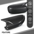 Side Mirror Covers Shell Cap Left And Right For Dodge Charger Srt 2015-2023 Carbon Fiber
