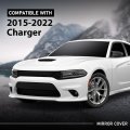Side Mirror Covers Shell Cap Left And Right For Dodge Charger Srt 2015-2023 Carbon Fiber