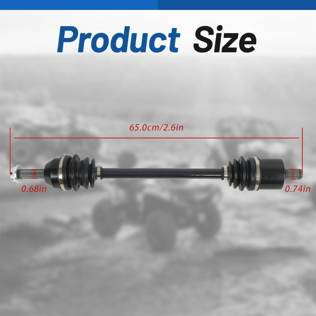 Front Left Or Right Cv Axle Replacement For Polaris Ranger 500 570 Fits 2017 To 2023 Replaces Part Numbers And