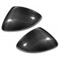 Rear View Mirror Cover Dry Carbon Fiber Door Trim Fit For Porsche Panamera 970 2011-2016 