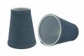 Aspen Creative 32660 Small Hardback Empire Shape Chandelier Clip-on Lamp Shade Set Pack Transitional Design In Washing Blue 4 