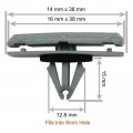 Woodzdon 20 Sets Fender Flare Moulding Clips And Rocker Panel Bumper Fascia For Chrysler 55156429aa 55157055aa Jeep Liberty
