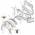 Woodzdon 20 Sets Fender Flare Moulding Clips And Rocker Panel Bumper Fascia For Chrysler 55156429aa 55157055aa Jeep Liberty