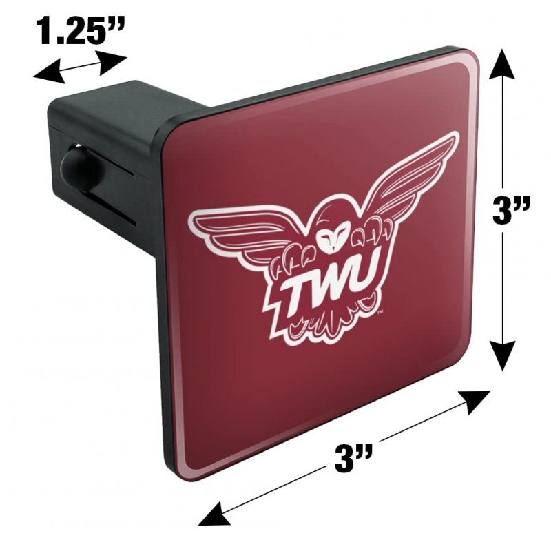 Texas Woman S University Primary Logo Tow Trailer Hitch Cover Plug Insert For 1 25 In Receivers Heavy Duty Abs Plastic With Uv