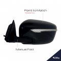 Spieg Ni1320285 Driver Side Mirror Replacement For Nissan Rogue 2014-2016 Power Heated Turn Signal W O Camera Ptm 7pin Lh