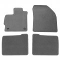 Ikon Motorsports Floor Mats For 2012-2015 Toyota Prius Gray Nylon Car Auto Front Rear Carpets Liner 4pc Set Protector 2013 2014 