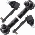 4 Piece Suspension Kit With Es3048rl Front Outer Tie Rod Ends And K8773 Lower Ball Joints For Ford Escort 1991 2003 Mercury 