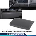 Dash Cup Holder Delete Panel Trim For 1999-2002 Chevy Silverado Sierra Dark Gray
