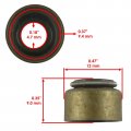 Caltric Intake And Exhaust Valve Kits Compatible With Yamaha Warrior 350 Yfx 1987-2004 Wolverine 350 2x4 4x4 1995-2009
