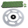 Fits Honda Crf250x Green Chain And Sprocket 14 51 116l