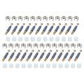 25set Furniture Connectors Kit 15x11 5mm Cam Lock Fitting With M6x40mm Dowel Fastener 3-in-1 Fixing Screws Set For Splicing 