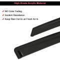 4pcs Side Window Deflectors Ford F-150 2009 To 2014 Outside Mount Rain Guards With Smoked Tint Tape On Shades For Fresh Air And