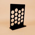 Hanna Roberts Decorative Rustic Black Wood Countertop Coffee Pod K Cup Holder Rack 16 Pods 8 5 X 12 3 