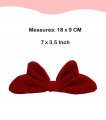 Cute Big Red Bow Car Dashboard Steering Wheel Cover Rear View Mirror Decoration Girly Accessories For Women Car-red