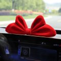 Cute Big Red Bow Car Dashboard Steering Wheel Cover Rear View Mirror Decoration Girly Accessories For Women Car-red