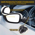 Left Driver Side Mirror For Honda Accord Lx Sport 1 5t 2018 2025 Platinum White Pearl Power Non Heated Replaces Ho1320328 76258