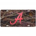 Alabama Crimson Tide Camo Laser Cut License Plate 