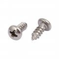 Uxcella M4x10mm 304 Stainless Steel Phillips Round Pan Head Self Tapping Screws 150pcs