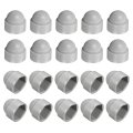 Nut Protection Cap 20pcs M14x21x24mm Plastic Hexagonal Screw Dome Acorn Hex Head Bolt Covers Waterproof Decorative Caps Grey 