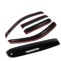 Dodge Dakota 2nd Gen Quad Cab 4pcs In-channel Window Vent Rain Guard 38 Sun Roof Visor Dark Smoke 