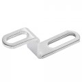 Motoforti 20mm 30mm 0 8 1 18 Motorcycle Exhaust Pipe Bracket Z Shape Muffler Mounting Clamp Stainless Steel Silver Tone