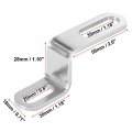 Motoforti 20mm 30mm 0 8 1 18 Motorcycle Exhaust Pipe Bracket Z Shape Muffler Mounting Clamp Stainless Steel Silver Tone