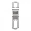 Motoforti 20mm 30mm 0 8 1 18 Motorcycle Exhaust Pipe Bracket Z Shape Muffler Mounting Clamp Stainless Steel Silver Tone