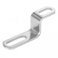 Motoforti 20mm 30mm 0 8 1 18 Motorcycle Exhaust Pipe Bracket Z Shape Muffler Mounting Clamp Stainless Steel Silver Tone 