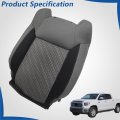 Cloth Front Driver Side Top Lean Back Seat Cover Gray-black Replacement For Tundra 2014-2021