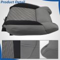 Cloth Front Driver Side Top Lean Back Seat Cover Gray-black Replacement For Tundra 2014-2021