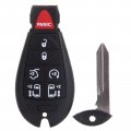 Ocpty 2x Uncut Keyless Entry Remote Control Key Fob Transmitter Replacement For Dodge Grand Caravan For Chrysler Town Country