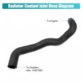 X Autohaux 13291779 Radiator Coolant Inlet Hose For Chevrolet Cruze 2011 2012 2013 2014 2015 2016 Eco Lt Ltz L Ls 1 4l L4 Gas