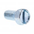 Machine Screws Indented Hex Head Slotted Drive 4 20 X 1 2 In Zinc Plated Steel 100 Pack 