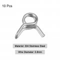 Uxcell Double Wire Spring Hose Clamp 10pcs 304 Stainless Steel 5mm Inner Dia Fit 3 8mm-4 2mm Od Fuel Line Silicone Tube Clips