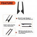 Ecotric Molding Windshield Outer Trim Compatible With 2011-2019 Ford Explorer 4 Door W Side Tape