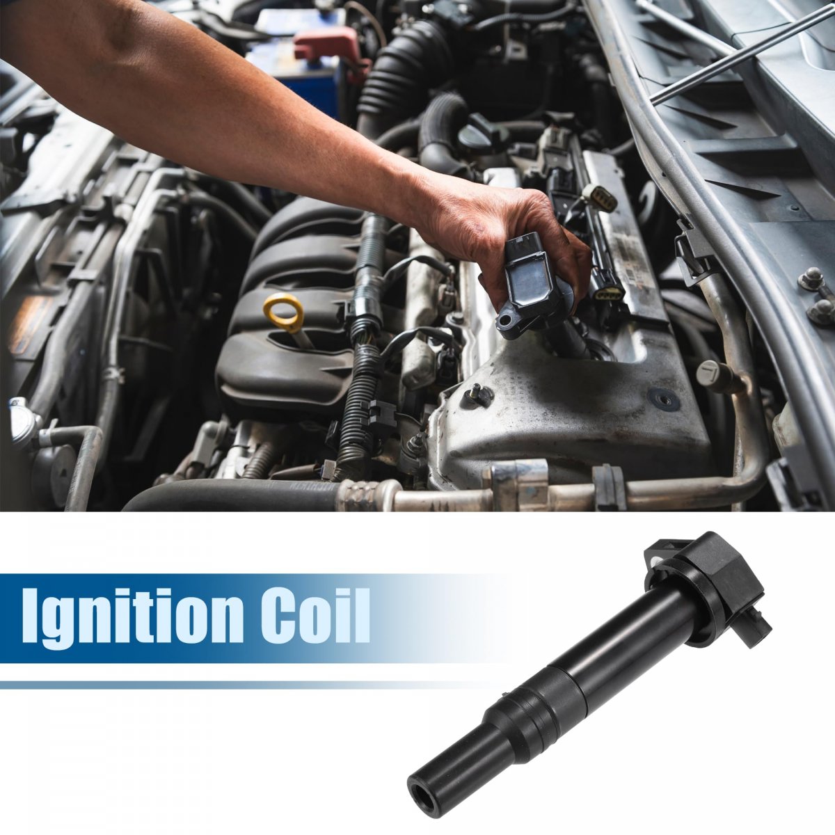Ignition Coil No 2730126640 Plastic Metal Black For Kia Rio5 2006-20 1 6l Dohc L4 16v Hyundai Accent 2006-2010 1 Lcoil No