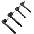 4pc Front Inner Outer Tie Rod End Es3366t Es3367t Es3369t Es3370t For Ford F150 1997 2003 Expedition 2002 F250 1999 Lincoln 