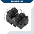 Hihaha No 95188244 Front Driver Side Door Window Switch Replacement For Chevrolet Sonic 2012-2018 Power Durable Plastic 1 Pc