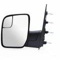 Fit System Driver Side Mirror For Ford Econoline Sail Type Textured Black W Blind Spot Foldaway Manual 